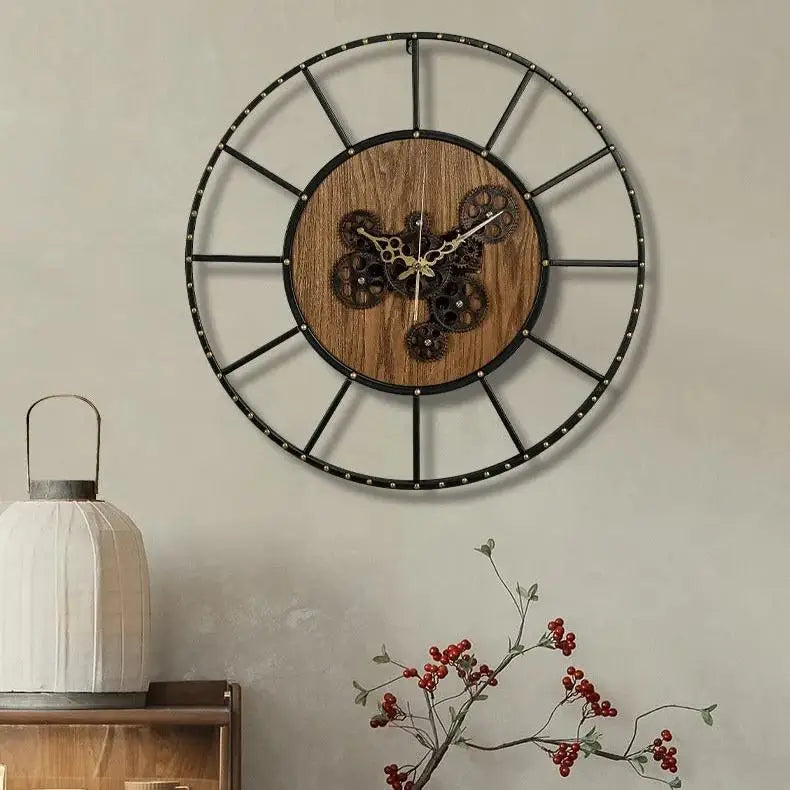 Horloge Engrenage Tournant