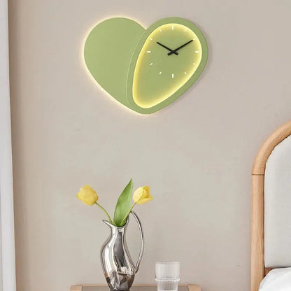 Horloge Led Murale - Vert / Blanche