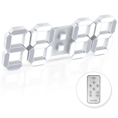 Horloge LED sans fil avec télécommande - Horloge LED