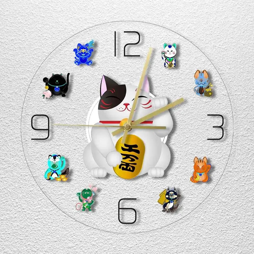 Horloge Maneki Neko