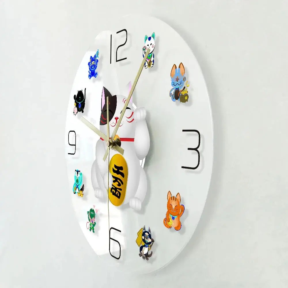 Horloge Maneki Neko