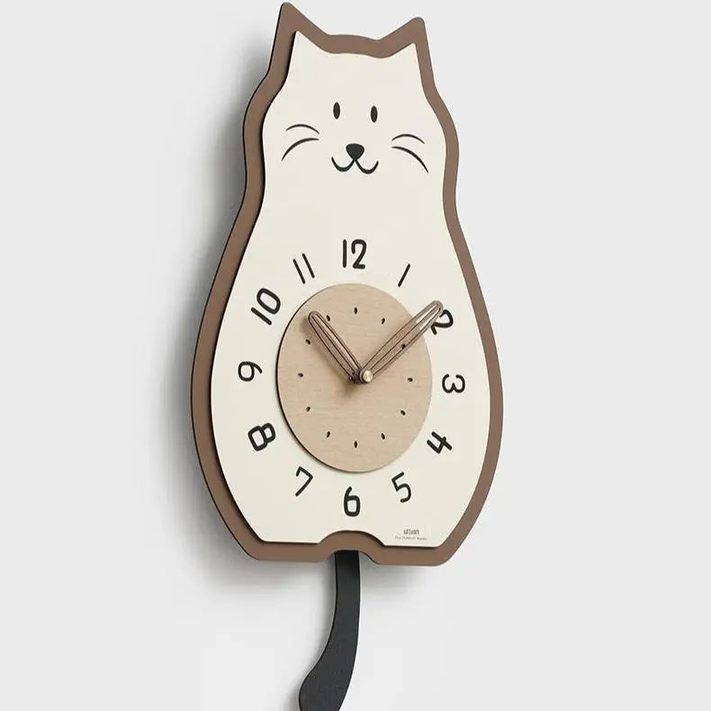 Horloge Murale Avec Chat