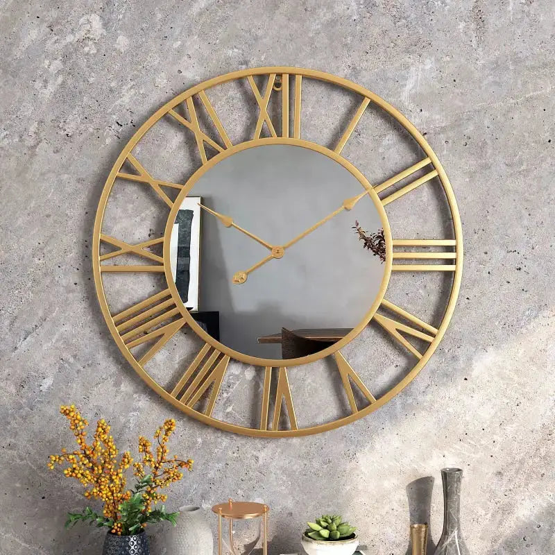 Horloge Murale avec Miroir - Horloge Design