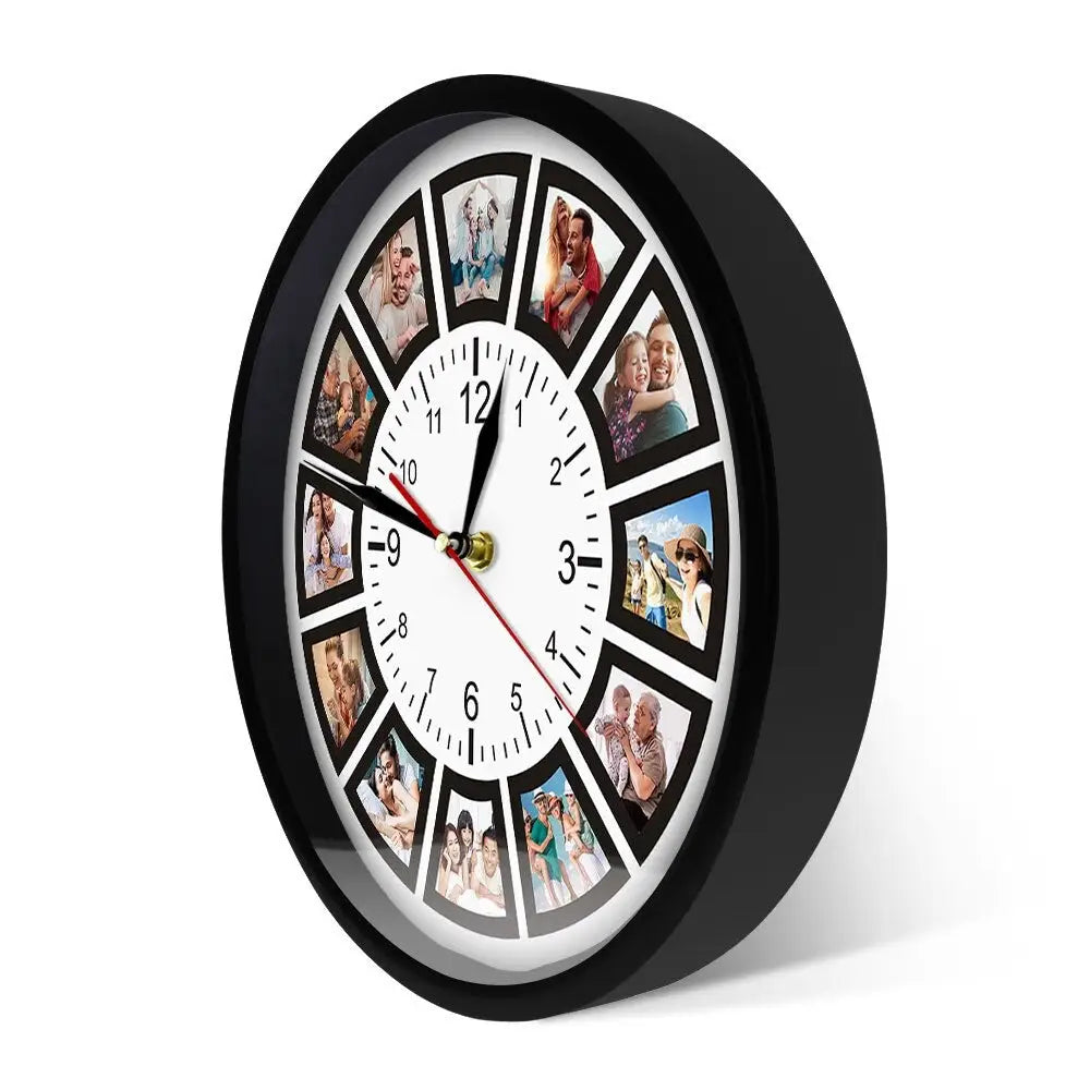 Horloge Murale Cadre Photo Ronde - Horloge Originale