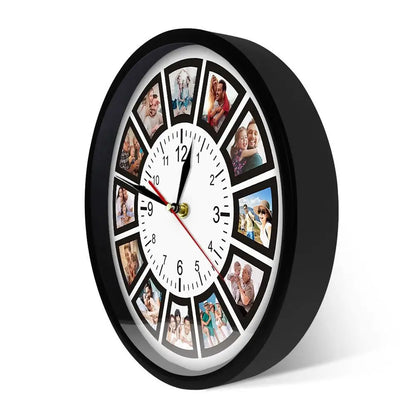 Horloge Murale Cadre Photo Ronde - Horloge Originale