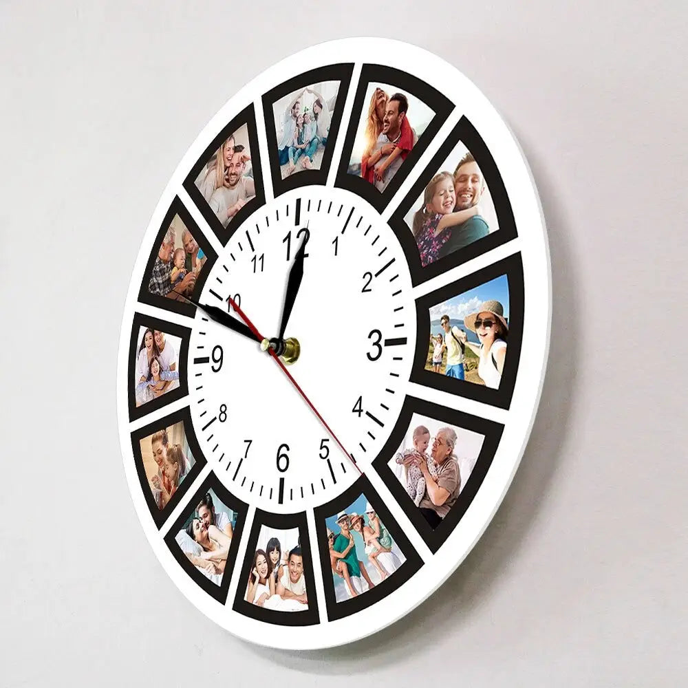 Horloge Murale Cadre Photo Ronde - Horloge Originale