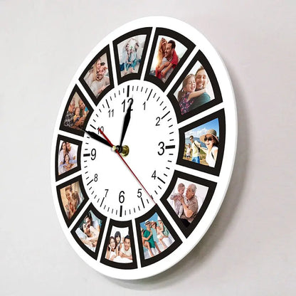 Horloge Murale Cadre Photo Ronde - Horloge Originale