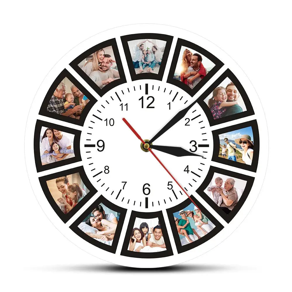 Horloge Murale Cadre Photo Ronde - Sans cadran - Horloge Originale