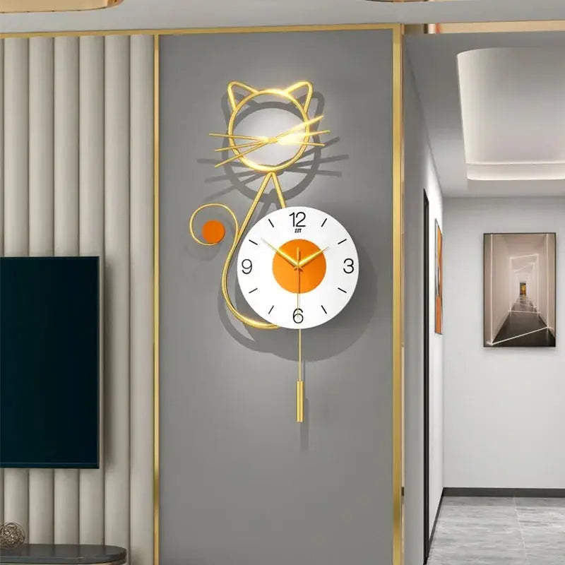 Horloge Murale Chat Design