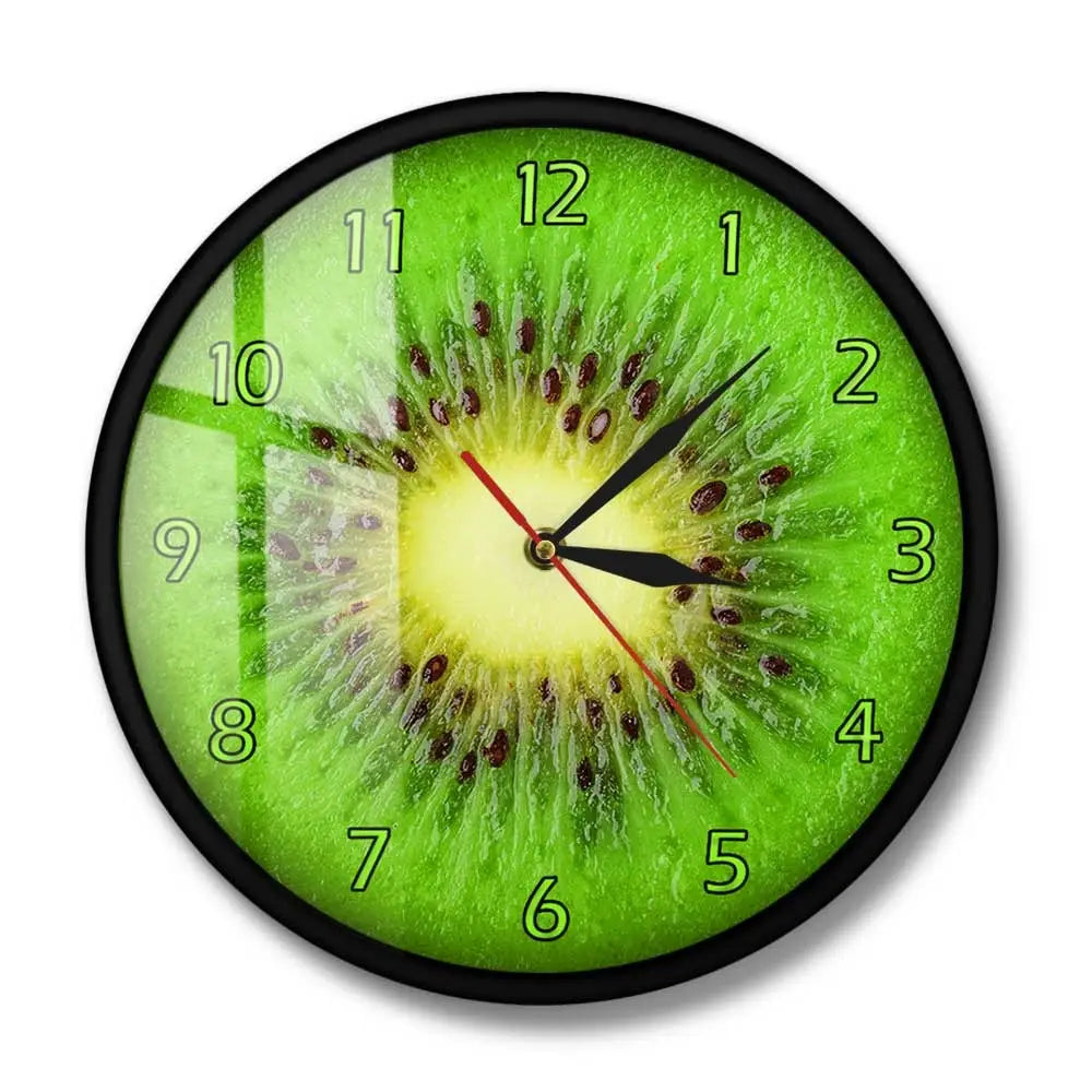 Horloge Murale Cuisine Kiwi - Avec cadran - Horloge Originale