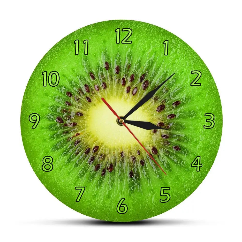 Horloge Murale Cuisine Kiwi - Sans cadran - Horloge Originale