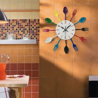 Horloge Murale Cuisine - Multicolore