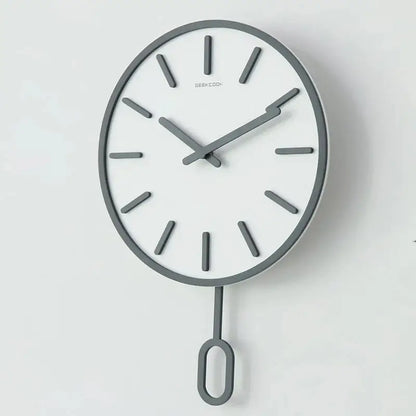 Horloge Murale Design en Bois - Gris