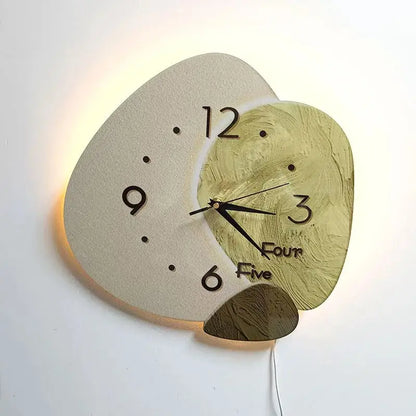 Horloge Murale Design Naturel - Style 2 / Avec led