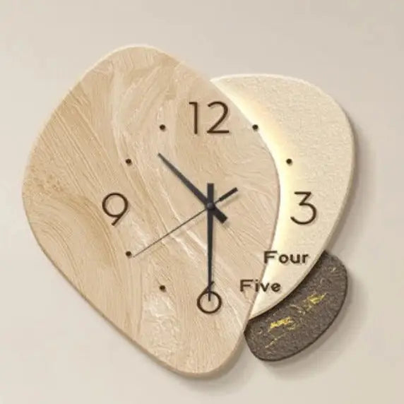 Horloge Murale Design Naturel - Style 3 / Sans led