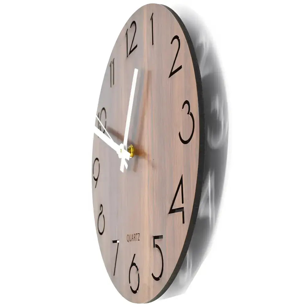 Horloge Murale Vintage Bois | Horloge Murale 3D | Passeport Cases