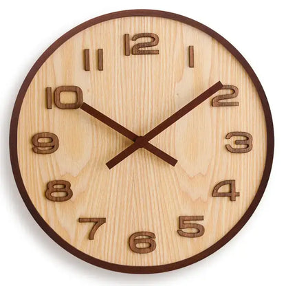 Horloge Murale en Bois de Noyer - Horloges murales - 31 cm style 2