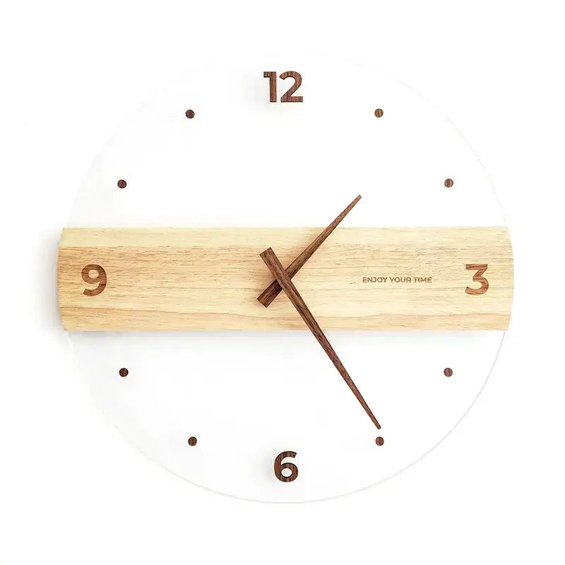 Horloge Murale Moderne | Horloge Décorative en Bois | Passeport Cases