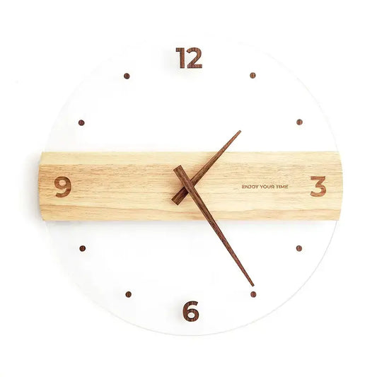 Horloge Murale Moderne | Horloge Décorative en Bois | Passeport Cases