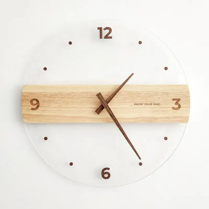 Horloge Murale en Bois et Acrylique - Horloges murales