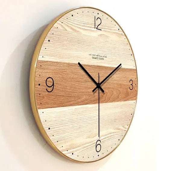 horloge murale en bois - Horloges murales