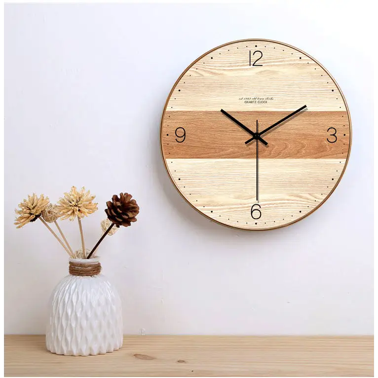 horloge murale en bois - Horloges murales