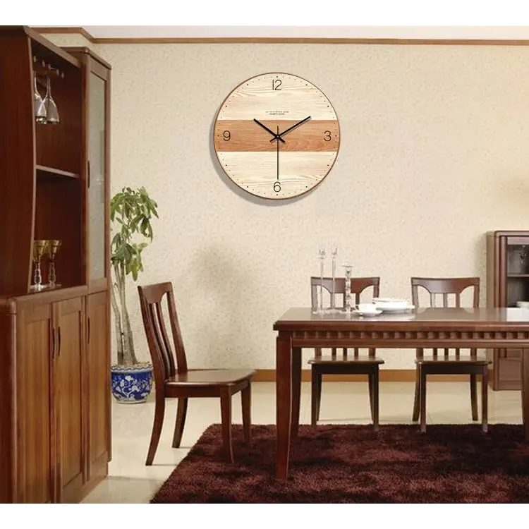 horloge murale en bois - Horloges murales