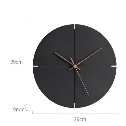 Horloge Murale en Bois Noir Bambou | Montre Bois Noir |Passeport Cases