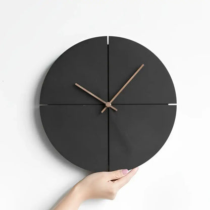 Horloge Murale en Bois Noir Bambou | Montre Bois Noir |Passeport Cases