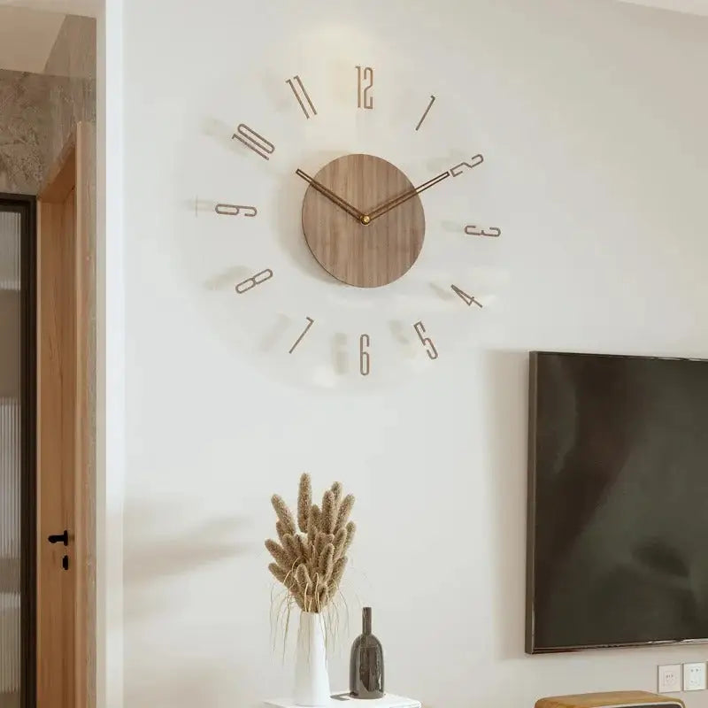 Horloge Murale en Bois - Style 4 / 30cm