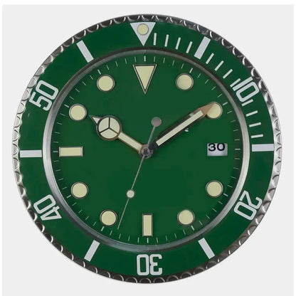 Horloge Murale Metal Luxe - Vert