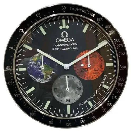 Horloge murale - Omega speedmaster - Passeport Cases