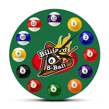 Horloge Murale Originale Billard - Sans cadran - Horloge Originale