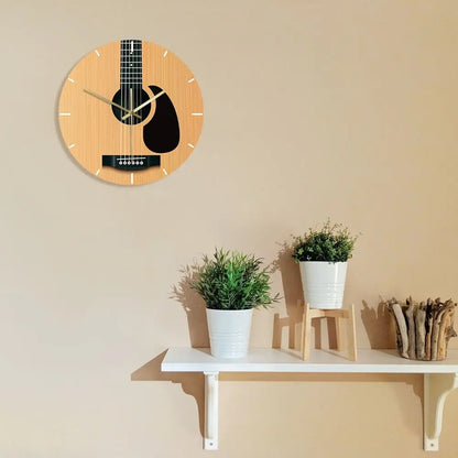 Horloge Murale Originale Guitare Acoustique - Horloge Originale