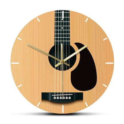 Horloge Murale Originale Guitare Acoustique - Sans cadran - Horloge Originale