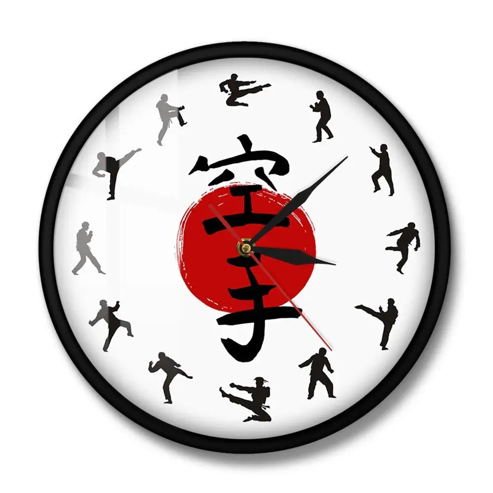 Horloge Murale Originale Karaté Japonais - Avec cadran - Horloge Originale