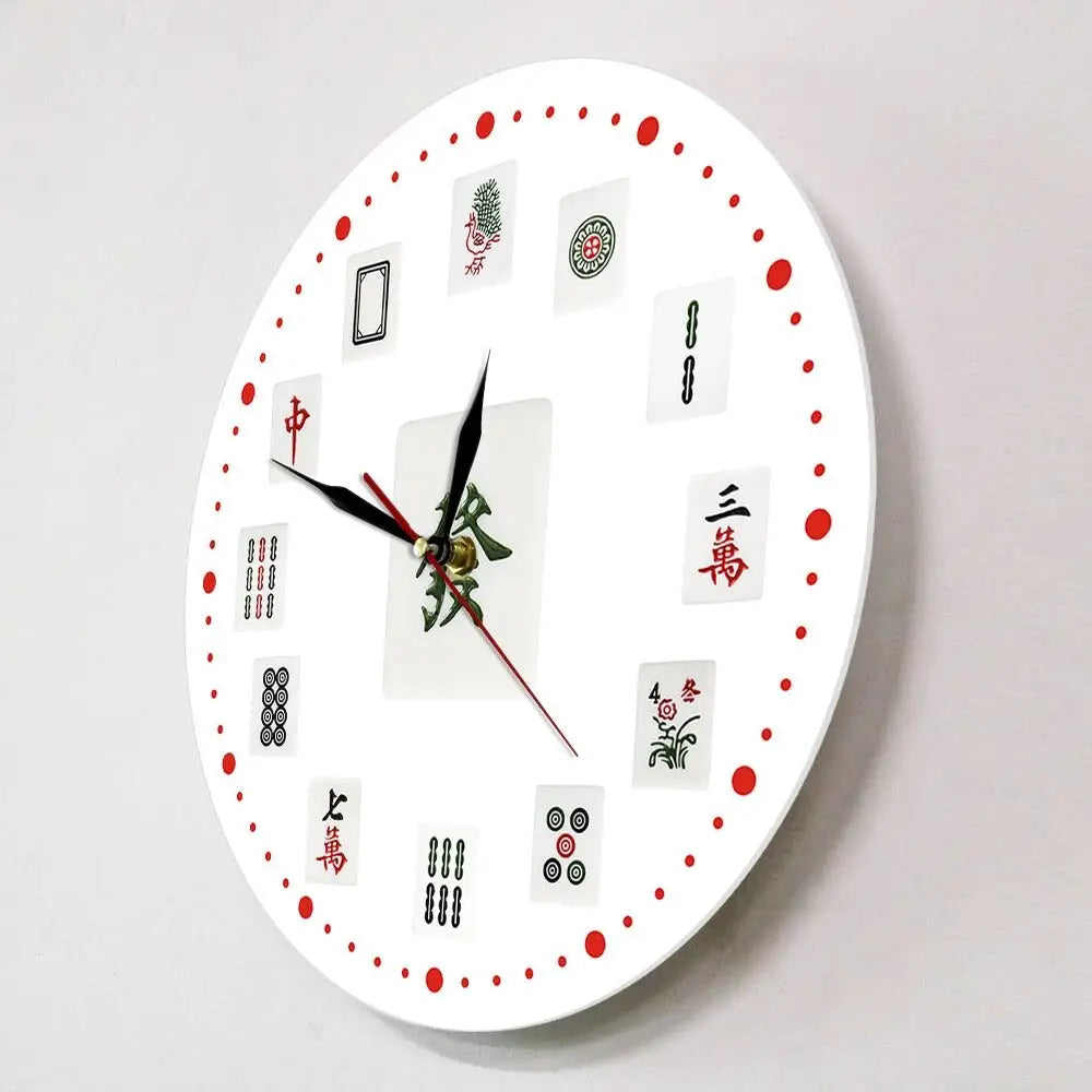 Horloge Murale Originale Mahjong Chinois - Horloge Originale