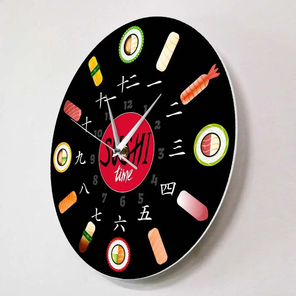 Horloge Murale Originale Sushi Time - Horloge Originale