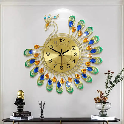 Horloge Murale Paon Design