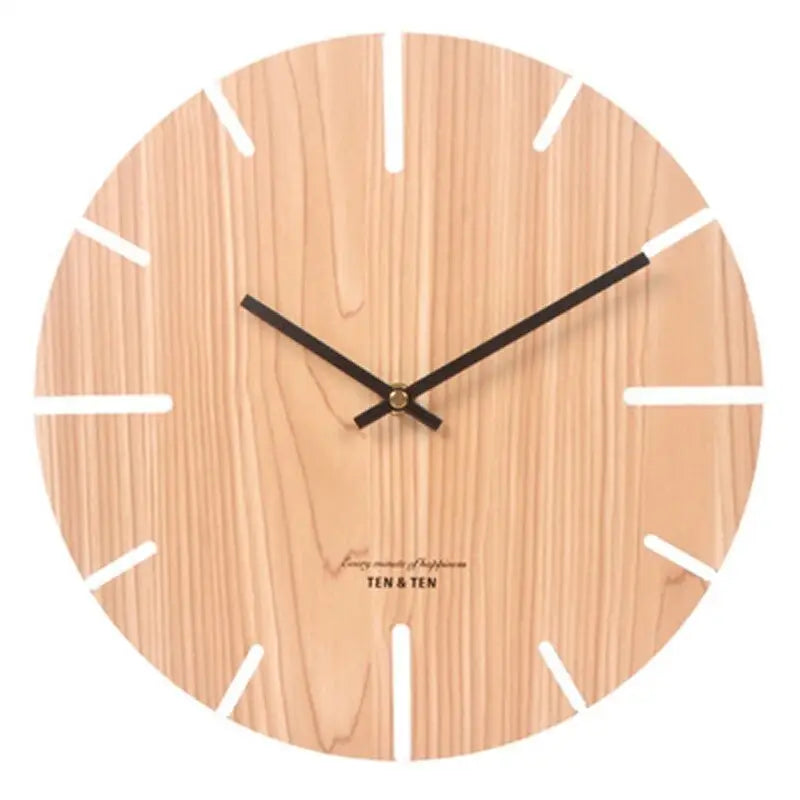 Horloge Murale Scandinave Classique sans Chiffres - Horloge Scandinave