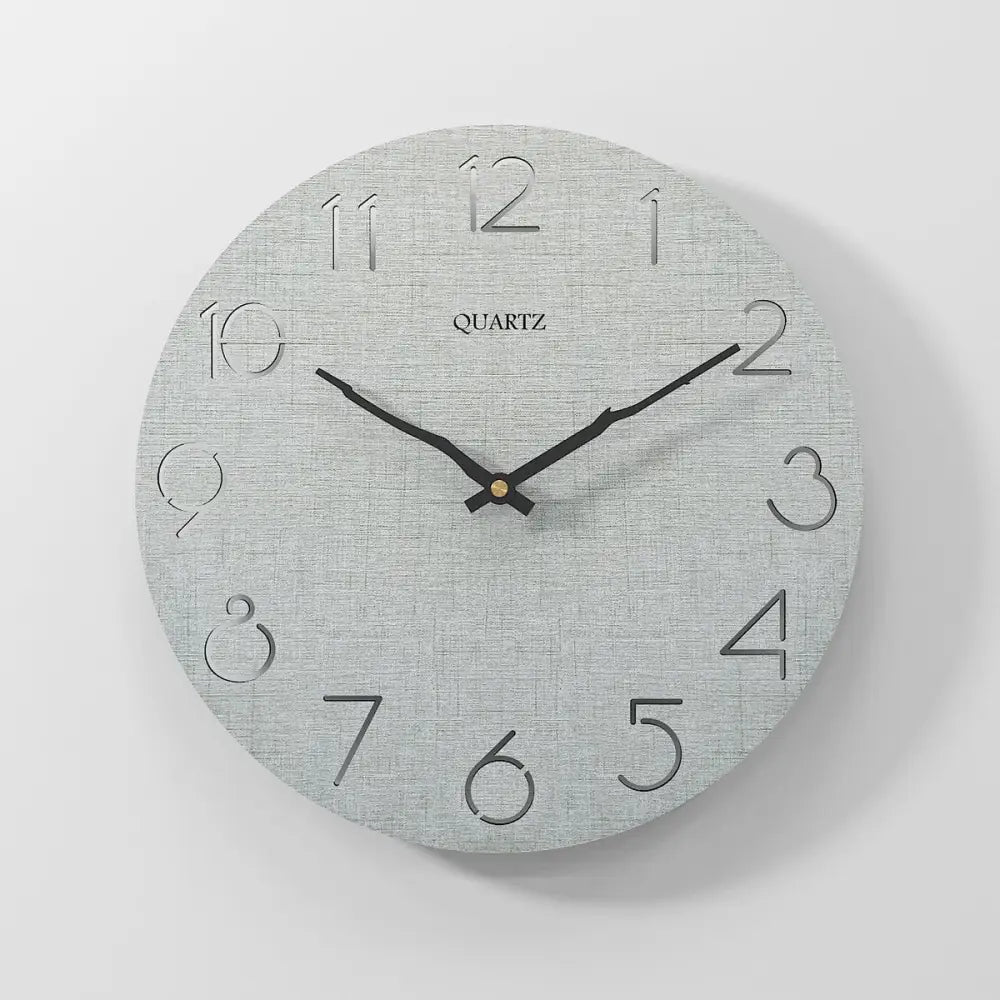 Horloge Murale Scandinave et Moderne Grise en Bois - Horloge Scandinave