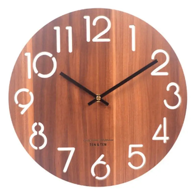 Horloge Murale Scandinave Marron - Style 2 - Horloge Scandinave