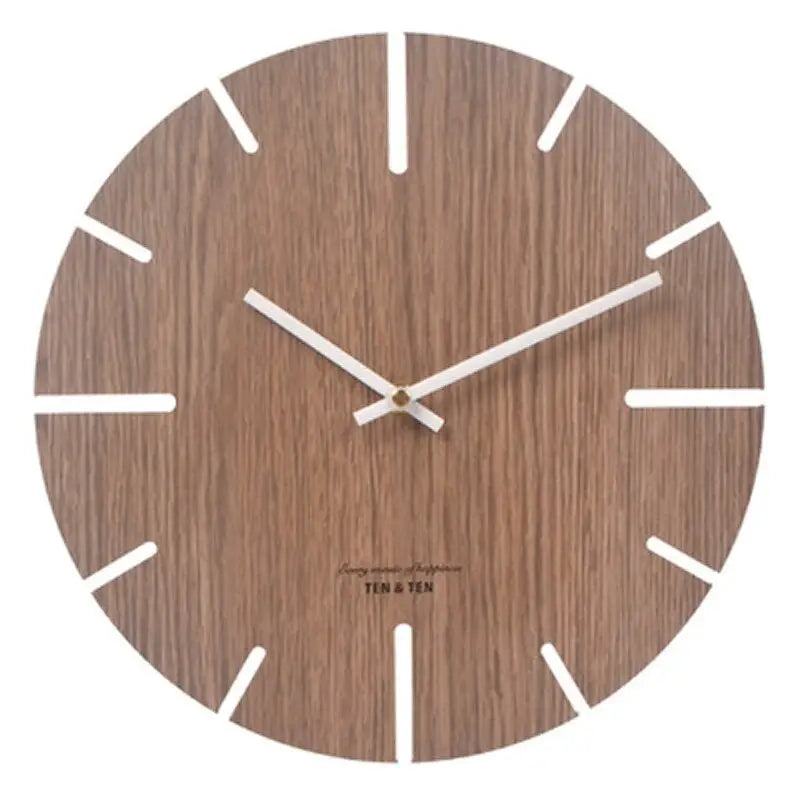 Horloge Murale Scandinave Taupe sans Chiffres - Horloge Scandinave