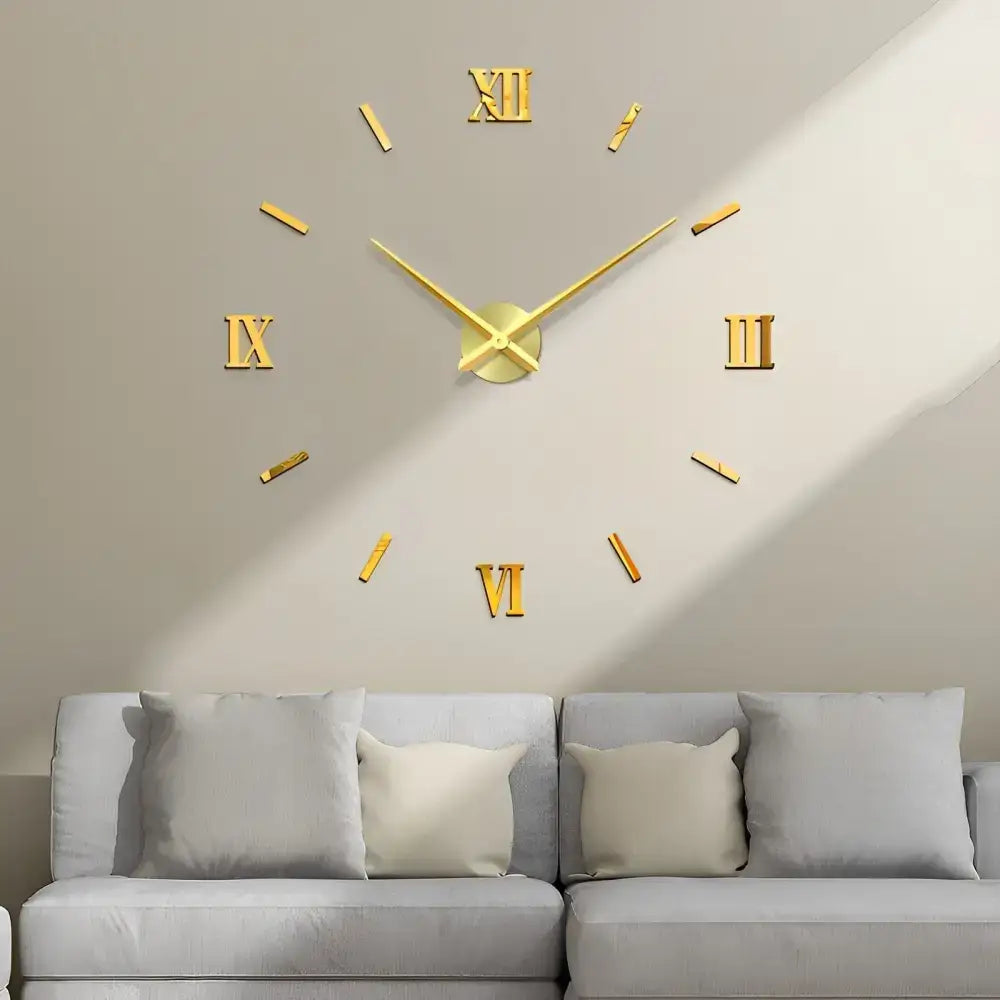 Horloge Murale Stickers 3DHorloge 3D Acrylique | Horloge Murale Acrylique | Passeport Cases - Horloges murales