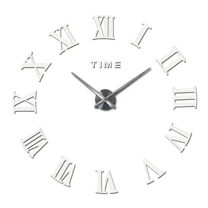 Horloge Murale Stickers Chiffre Romain - Horloges murales - blanc / 40 cm