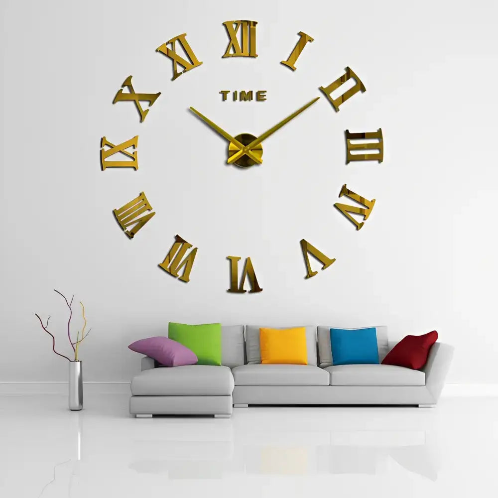 Horloge Murale Stickers Chiffre Romain - Horloges murales