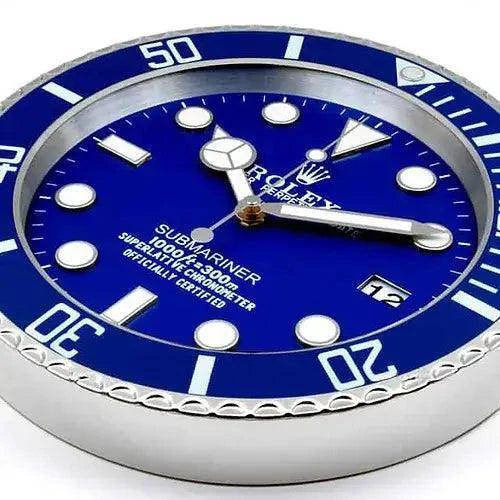 Horloge murale - Submariner bleue - Passeport Cases