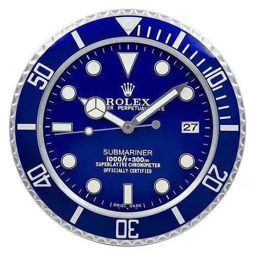 Horloge murale - Submariner bleue - Passeport Cases