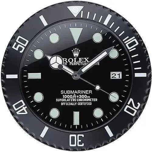 Horloge murale - Submariner full black - Passeport Cases