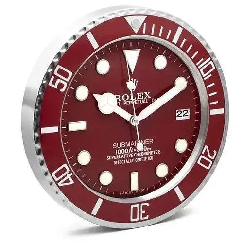 Horloge murale - Submariner rouge - Passeport Cases